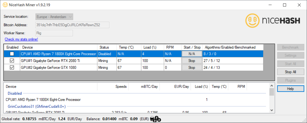 Hotfix for NiceHash Miner Legacy ! | NiceHash