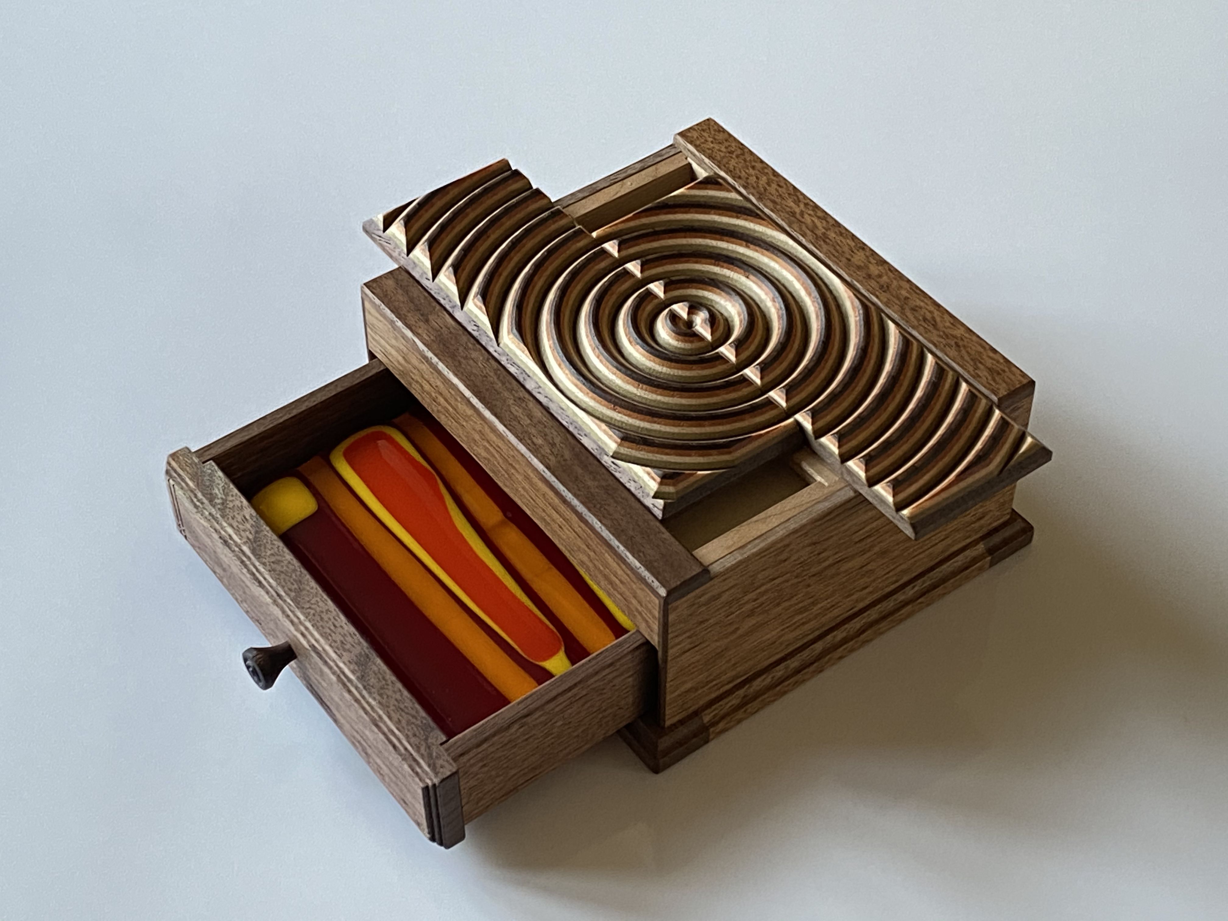 Ripple out karakuri puzzle box | MA by So Shi Te Puzzle box specialty store from Tokyo Japan