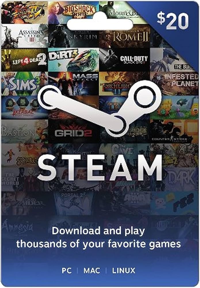 bitcoinlog.fun: Valve - Steam Wallet Prepaid Card ($20) : Video Games