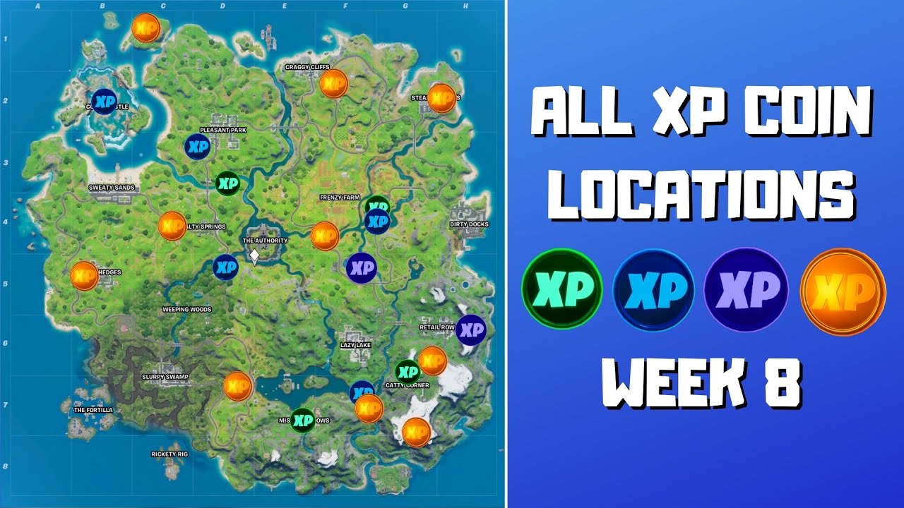 Fortnite Season 3 XP Coin Locations - Maps for All Weeks! - Pro Game Guides