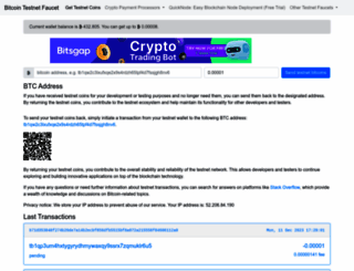 Bitcoin Testnet Faucet