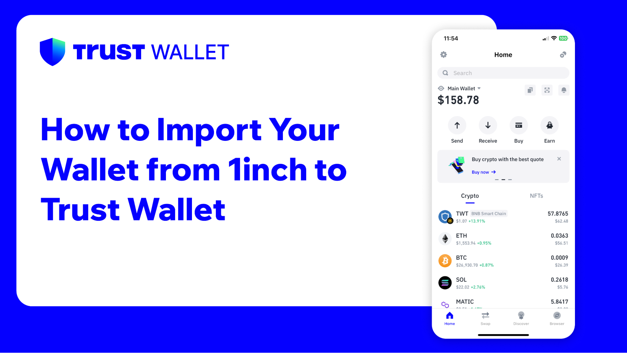 How to Connect Trust Wallet to 1inch - DC