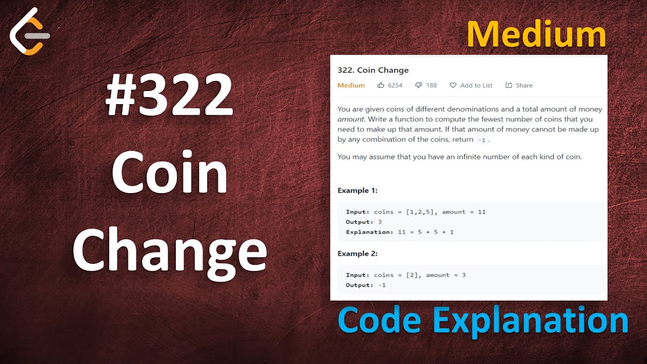 Coin Change solution leetcode