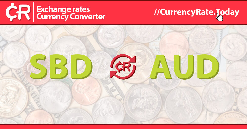 SBD to USD Exchange Rate | Convert Solomon Islands Dollar to US Dollar