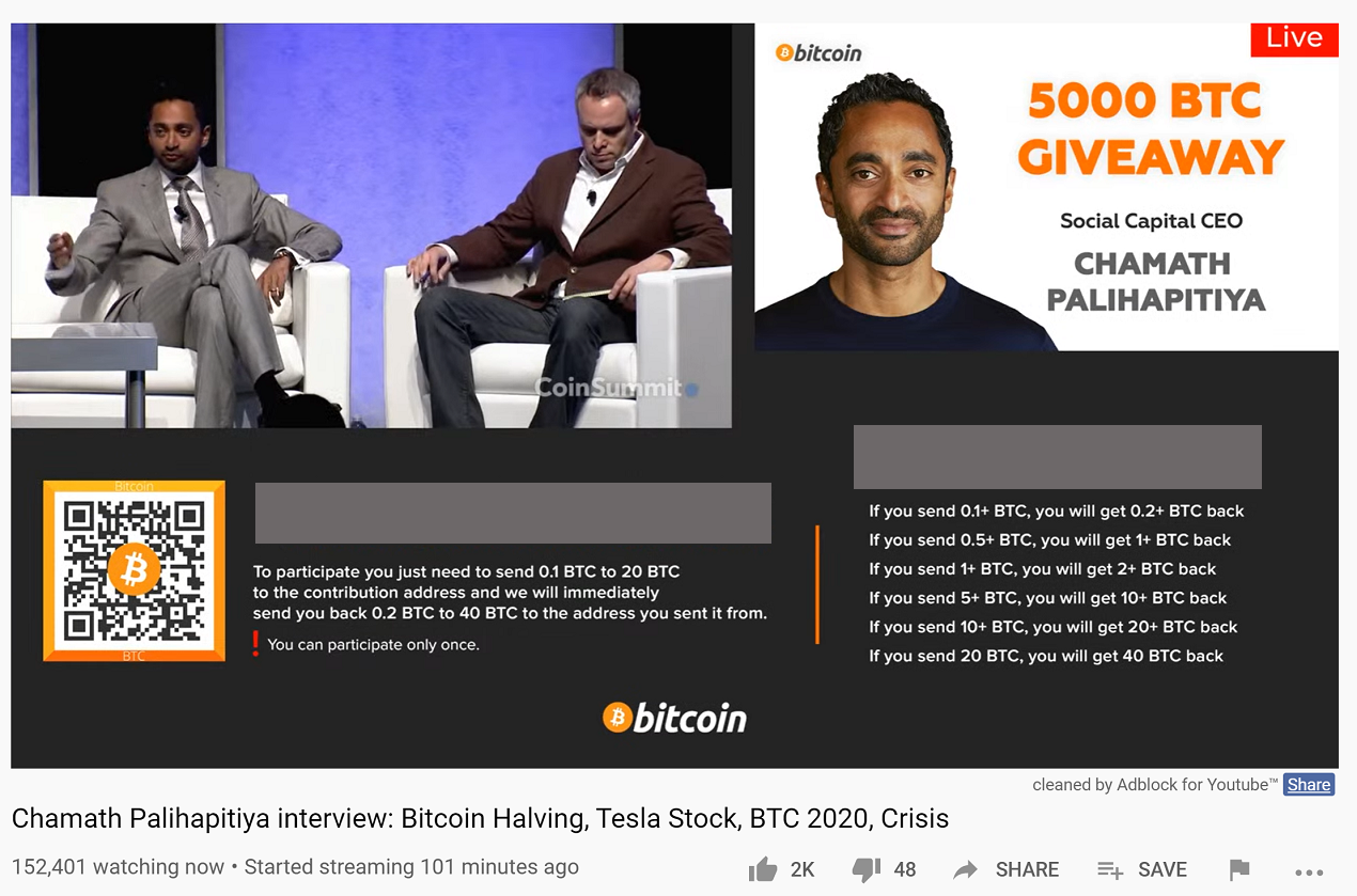 Spacex Bitcoin Scam Features BTC Giveaway, Elon Musk, and NASA Launch | Bitcoin Insider