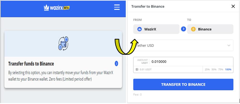WazirX to Binance - Transfer Money Without Fees - CoinCodeCap