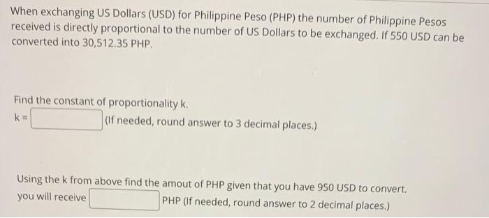 Philippine Pesos (PHP) to US Dollars (USD) - Currency Converter