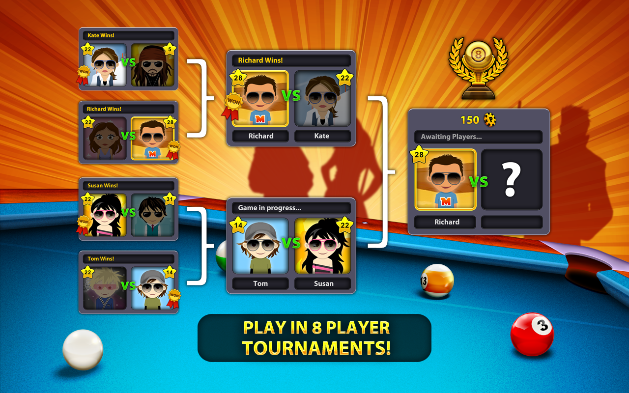 8 Ball Pool loading screen | Pool coins, Pool balls, Free pool games