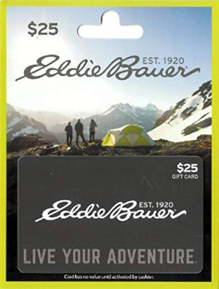 $ Eddie Bauer Gift Card For Sale