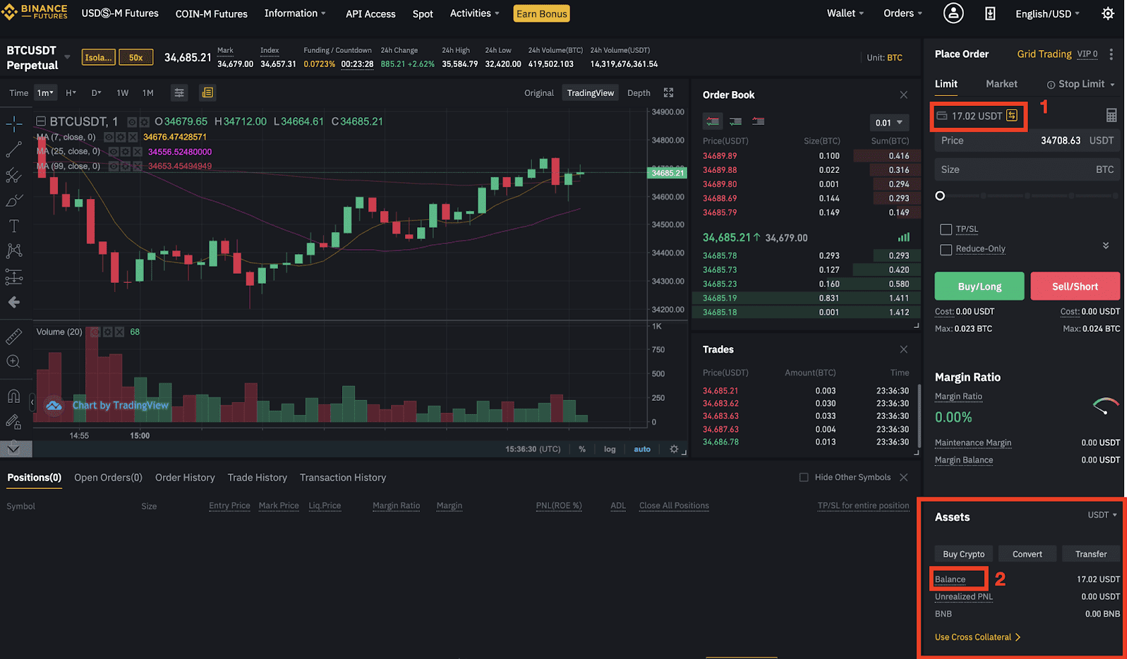 Tether Price Chart — USDT USD — TradingView