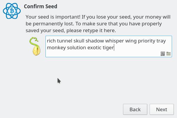 Restore electrum wallet from seed - What to do if you lose seed?