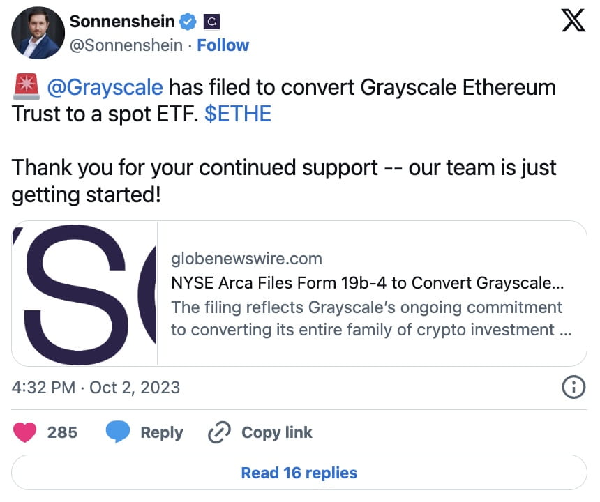 Buy Grayscale Ethereum Trust Stock - ETHE Stock Price Today & News - bitcoinlog.fun