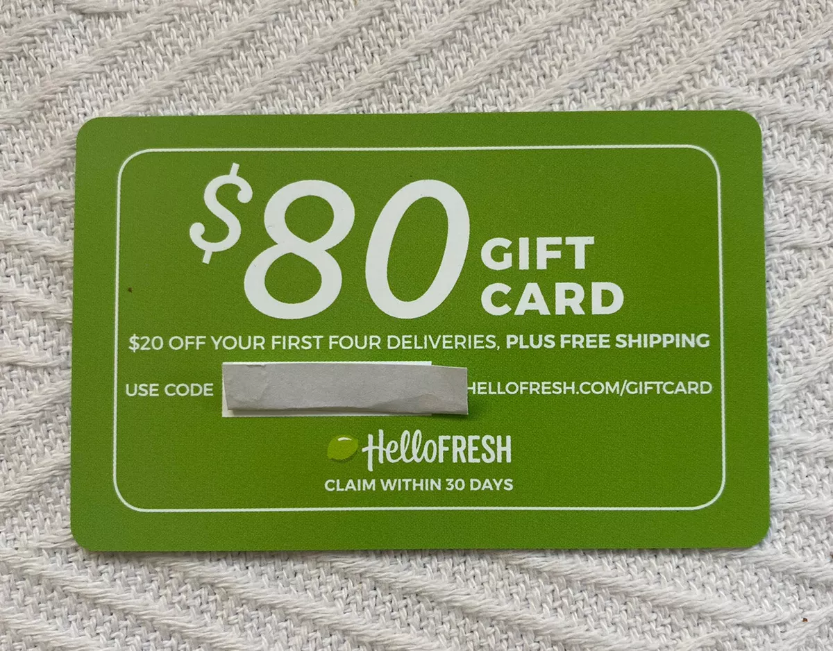 FREE HelloFresh Gift Card | PrizeRebel