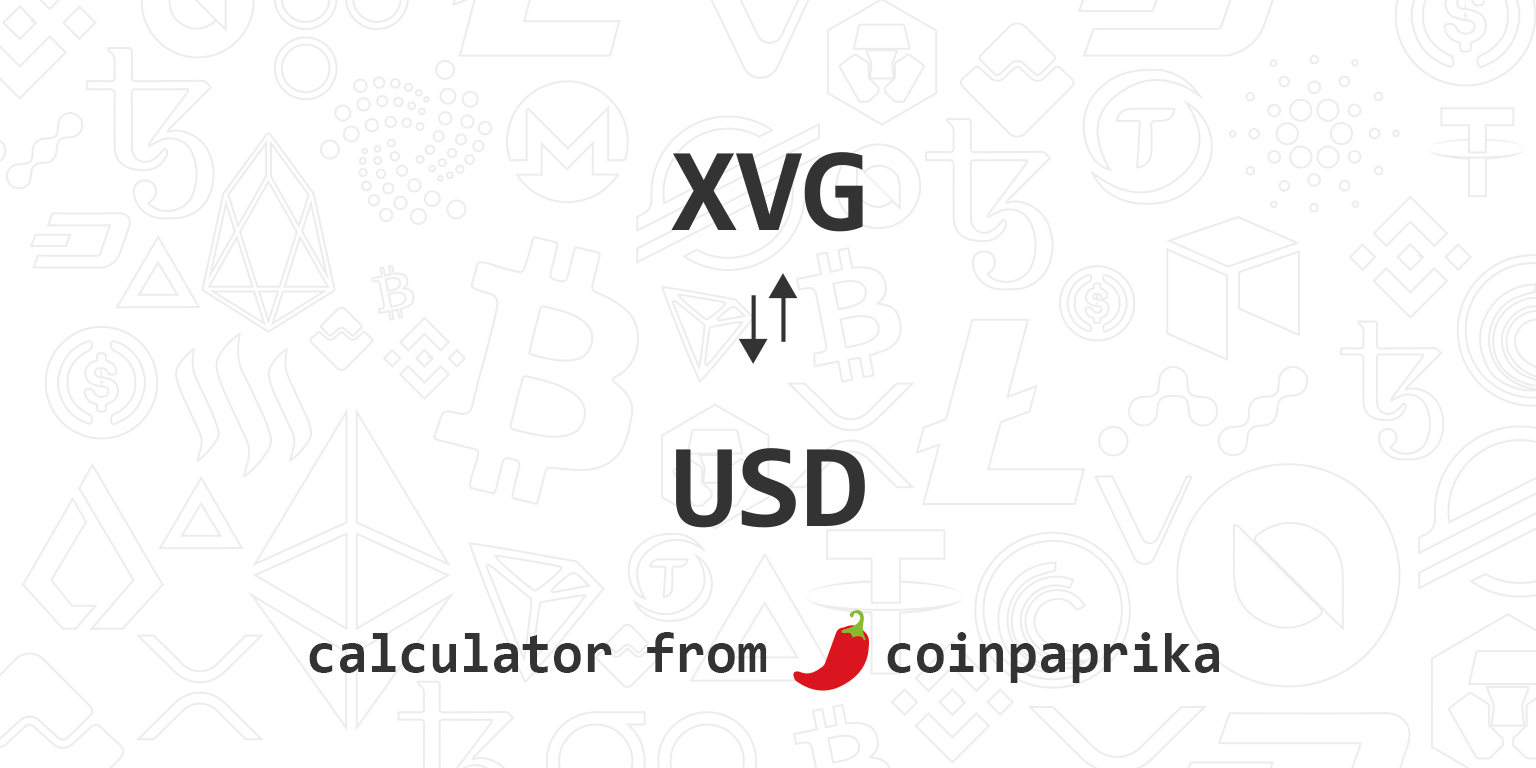 XVG USD – VERGE Price Chart — TradingView