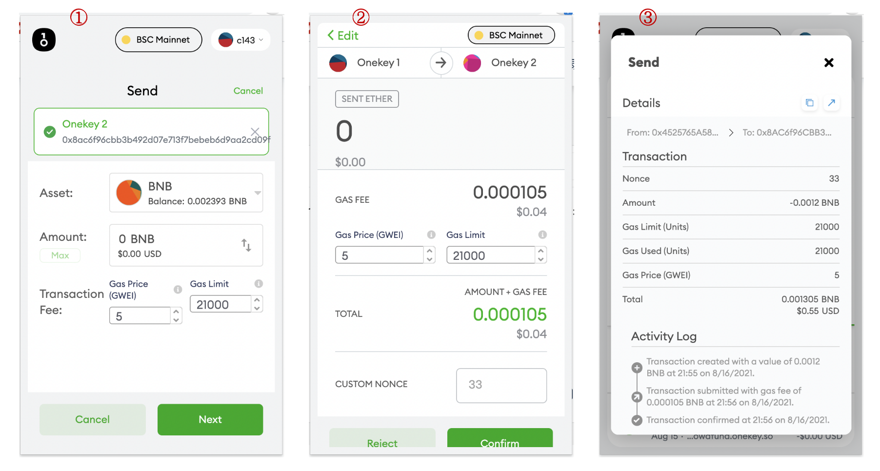 Conversion Amounts - GWEI to USD