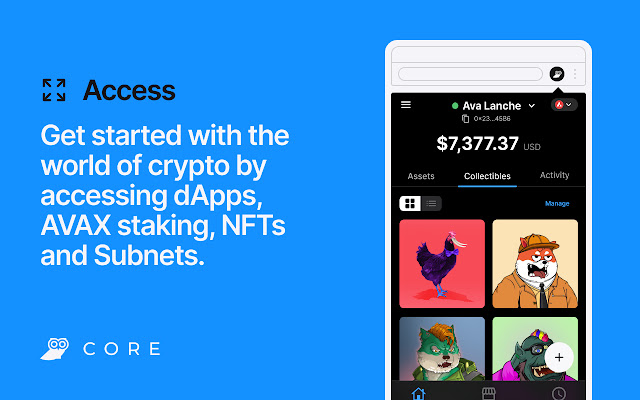 Core Wallet Extension | Crypto Wallet & NFT Extension