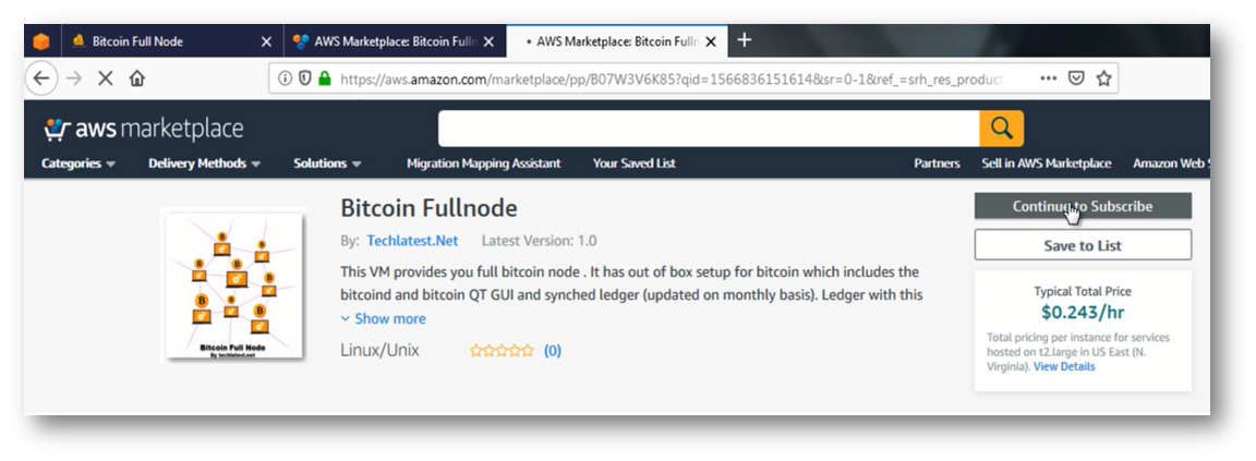 Running a full Bitcoin node on AWS