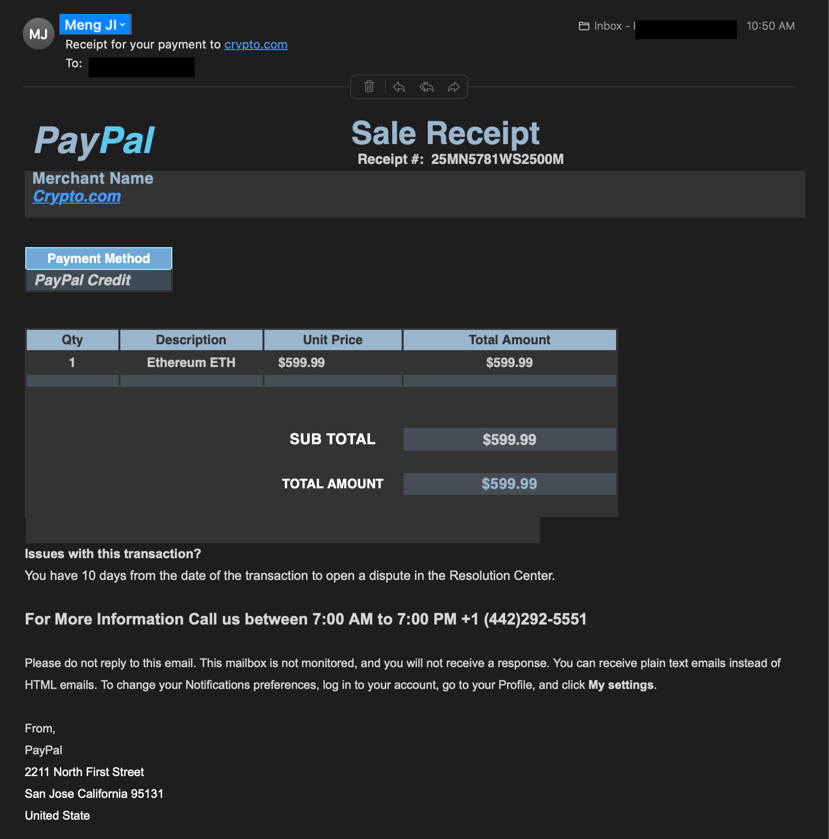 Received a Bitcoin Invoice From PayPal? It’s (Unsurprisingly) a Scam