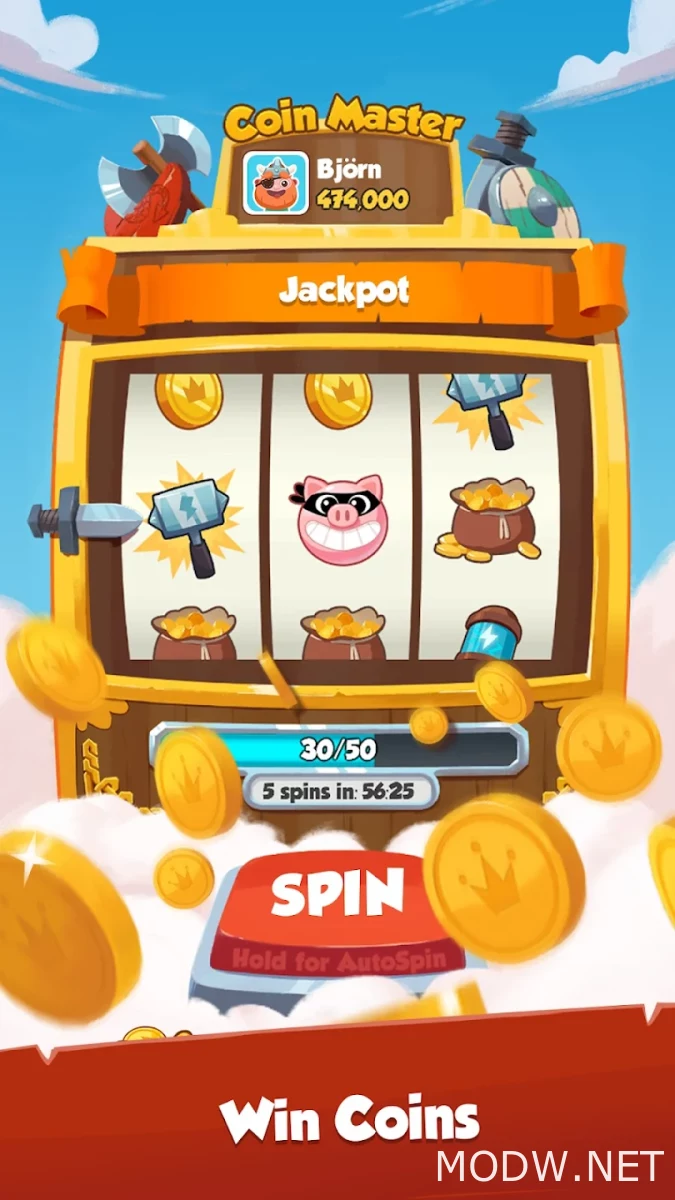 Coin Master Mod Apk [Unlocked][Mod Menu] free download: MB