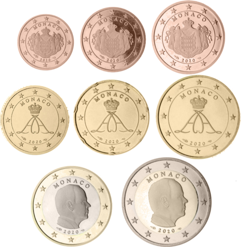 Illustrated page EURO COLLECTION: EURO coin sets Monaco/San Marino/Vatikan