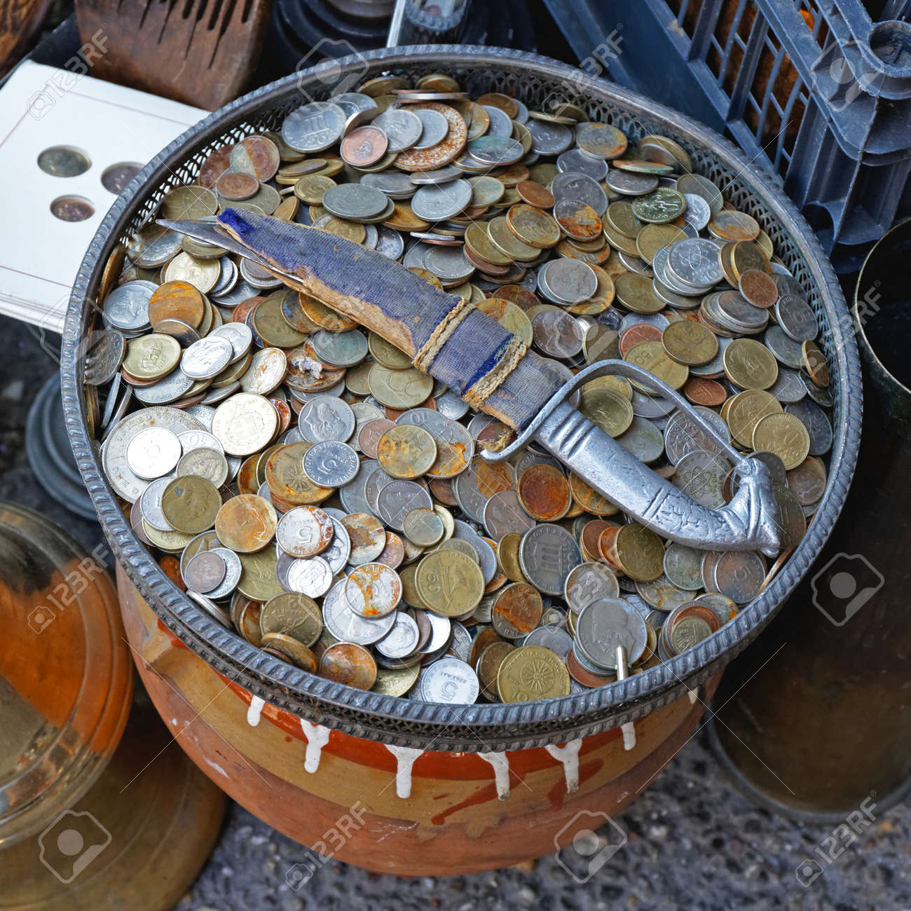 Flea Market Money Coin Pouch