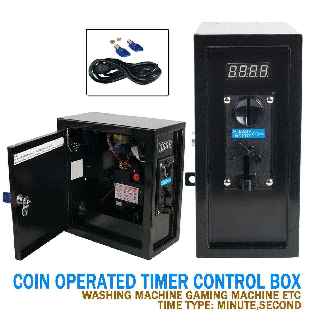 Coin Operated Timer Control Power Supply Box To Control Electronicl Device v