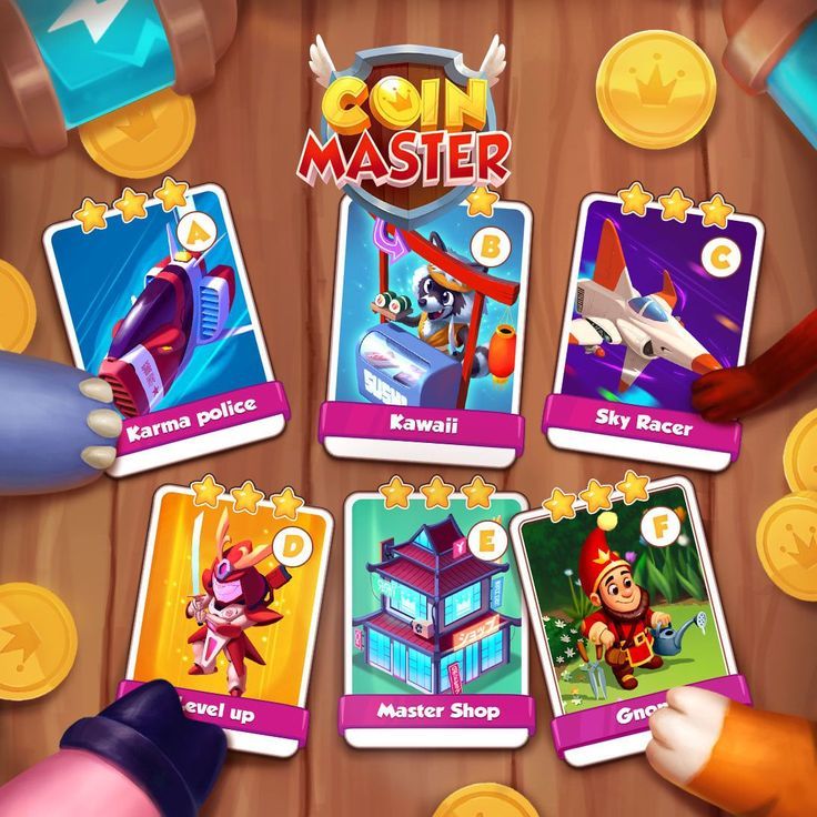 Coin Master Knights card set | Card set, Coins, Coin games