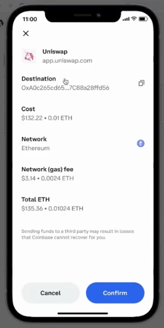 How to cancel a pending Ethereum transaction on Coinbase Wallet?