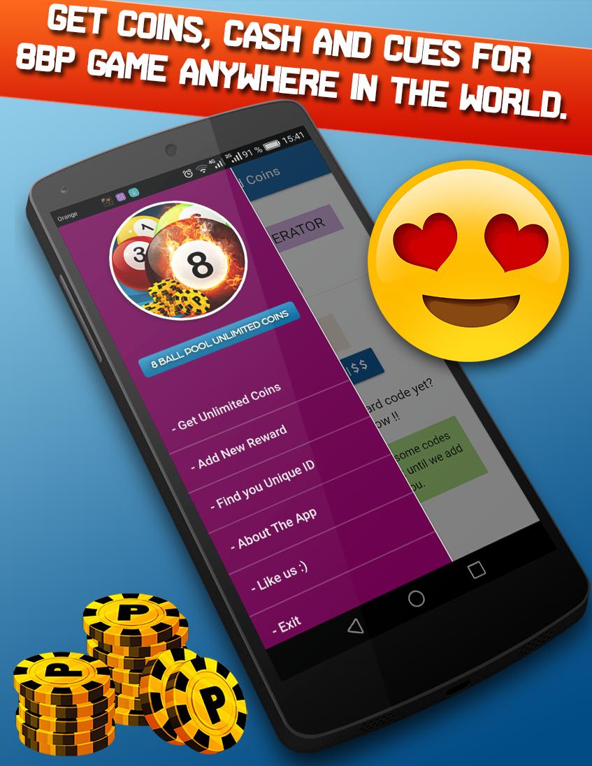 Coins & Cash Rewards for 8 Ball Pool for Android Free Download