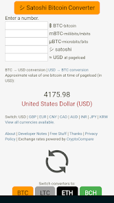 Satoshi to USD / BTC Converter & Calculator