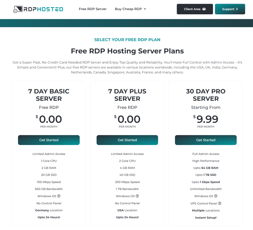 Buy RDP Online in USA, UK, FR - Admin access - Free Setup!