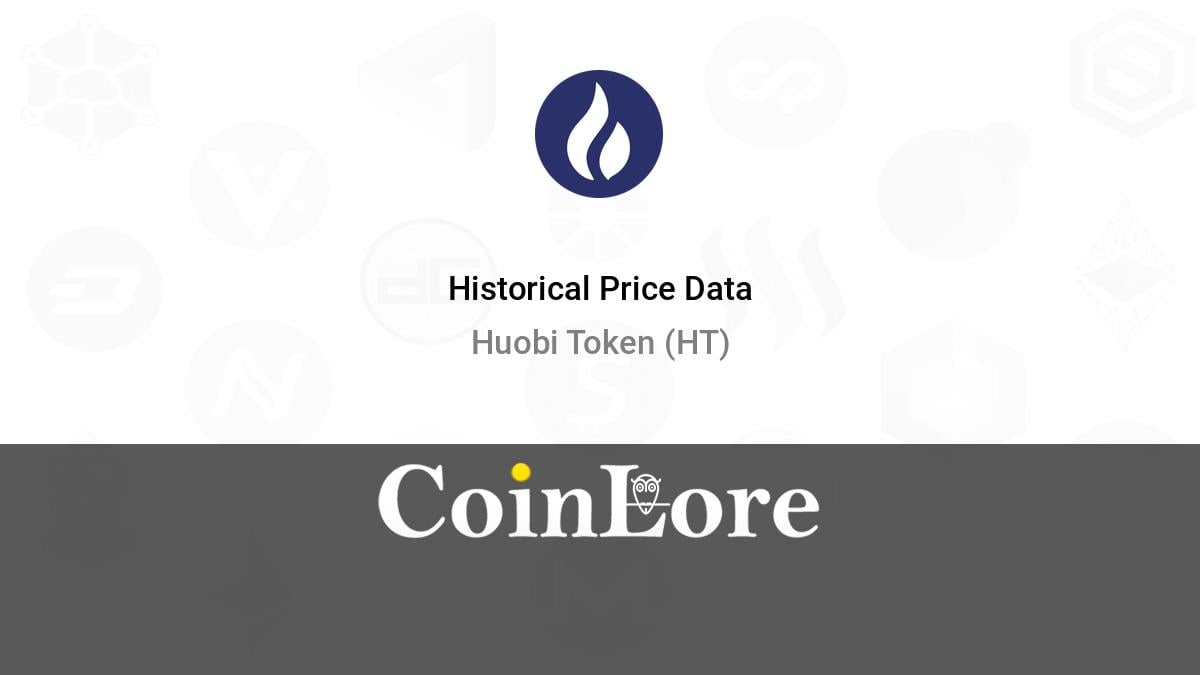 Huobi Token Price Today - HT Price Chart & Market Cap | CoinCodex