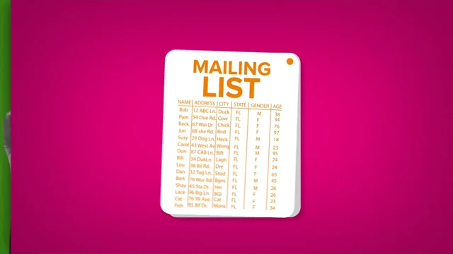 Mailing List Services | Excel Printing and Mailing