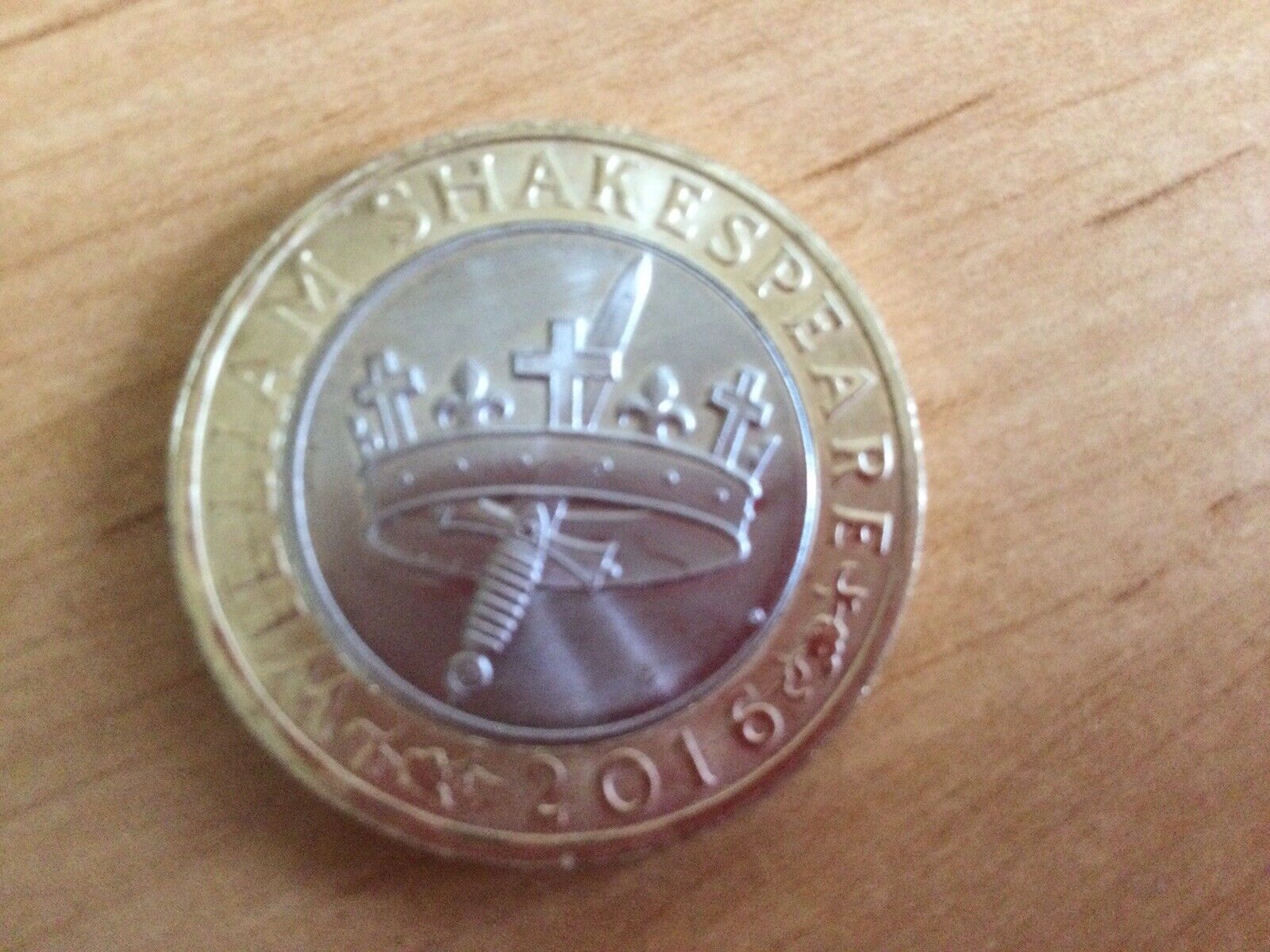 RARE £2 COIN, William Shakespeare The Hollow Crown Sword £ - PicClick UK