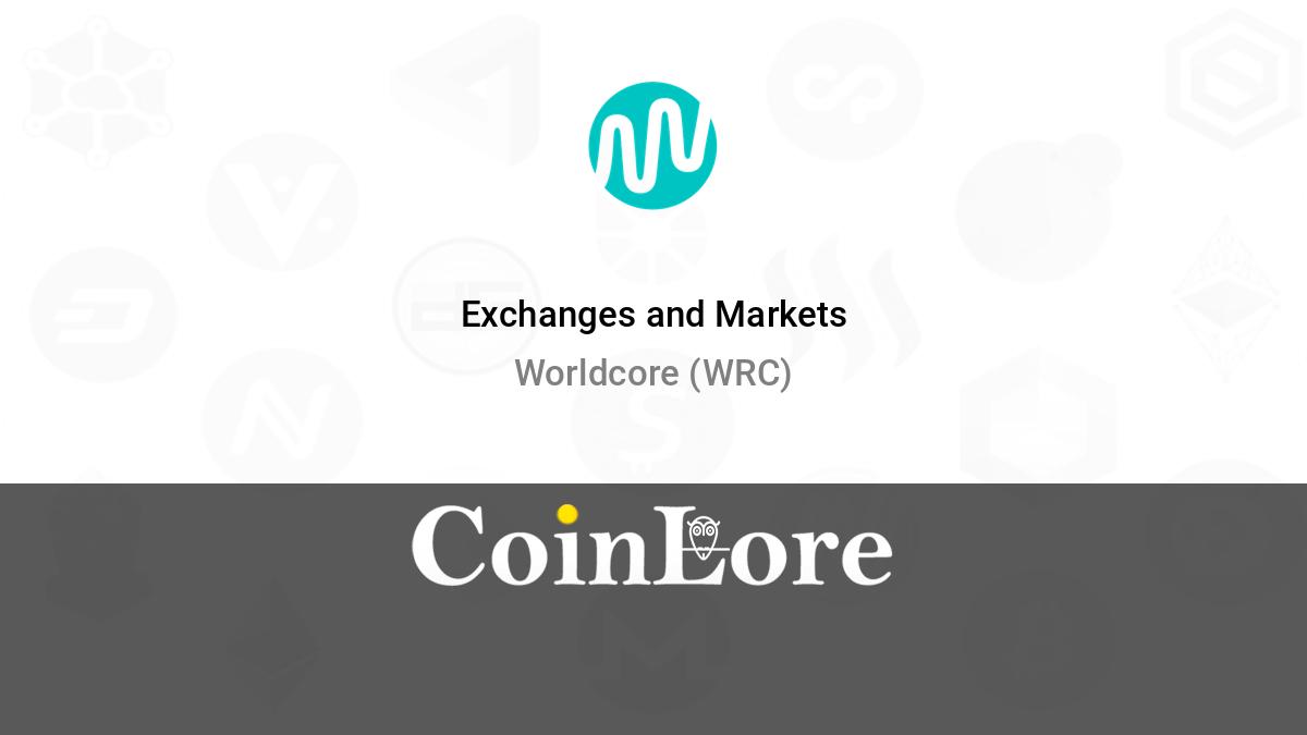 WRC to BTC Price today: Live rate Worldcore coin in Bitcoin