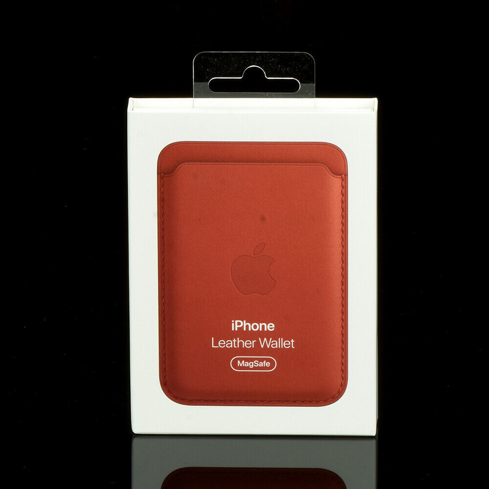 MagSafe Leather Wallet Card Case for iPhone 15 / 14 / 13 (Red)