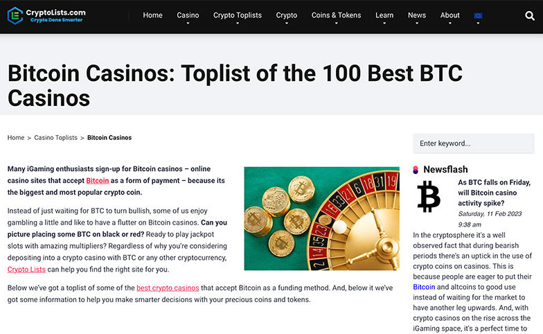 Bitcoin Casino Reviews