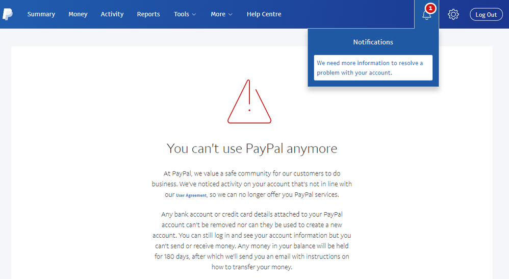 How do I remove a limitation from my account? | PayPal IN