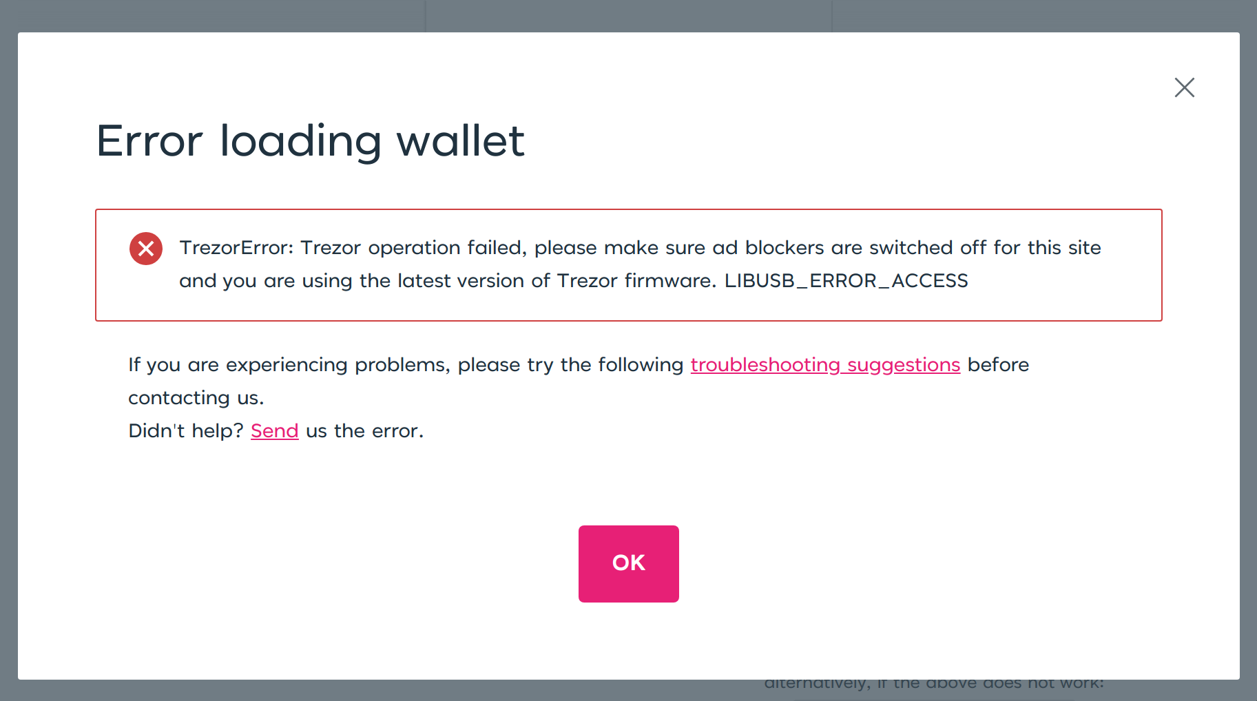 Why isn't my Trezor connecting to my computer?