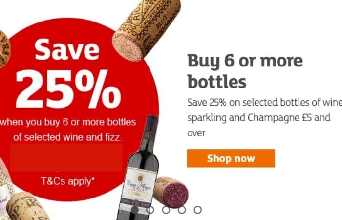 25% off 6+ bottles of wine @ Morrisons