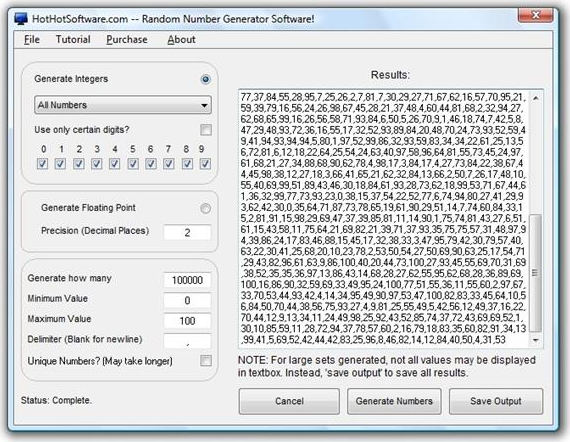 Random number generator