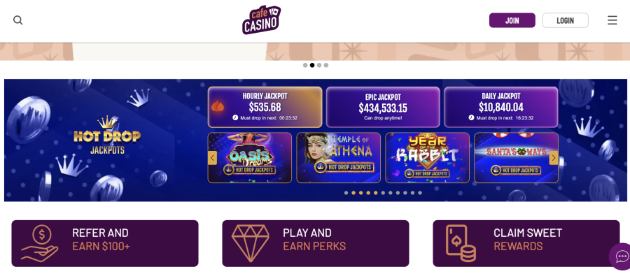 Cafe Casino Review | Online Casinos | VegasBetting
