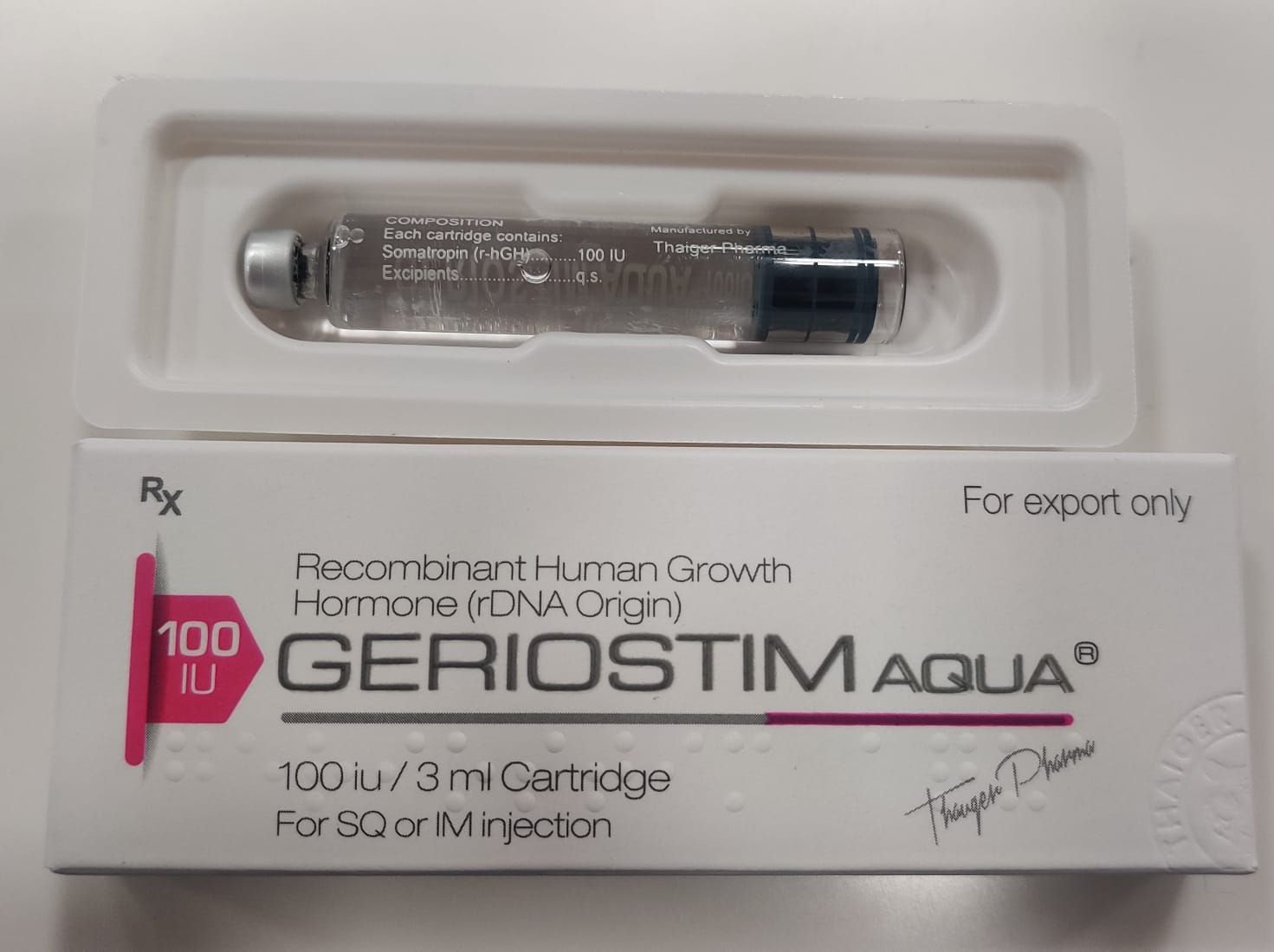 Thaiger Pharma - pharmaceutical company - GERIOSTIM AQUA PEN 45 IU