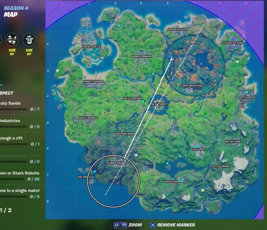 Fortnite Chapter 2 Season 4: Week 5 XP Coin Locations And Guide