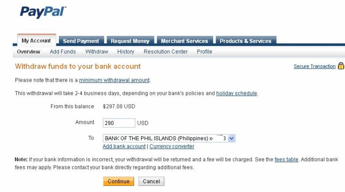 How do I withdraw money from my PayPal account? | PayPal PH