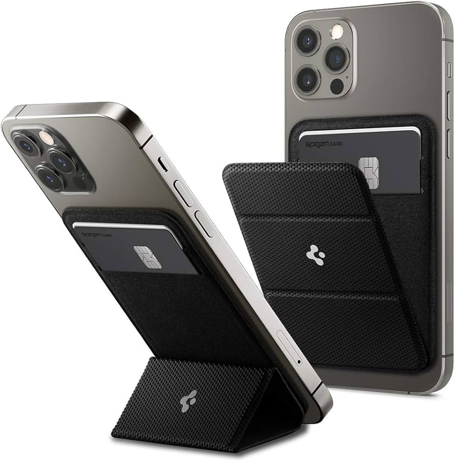 iCity|Spigen iPhone 12 /13 Magnetic(Magsafe) Card Wallet Smart Fold Black