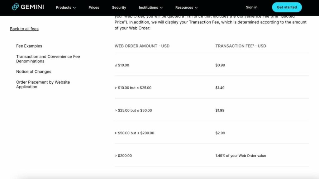 Gemini Crypto Prices, Trade Volume, Spot & Trading Pairs