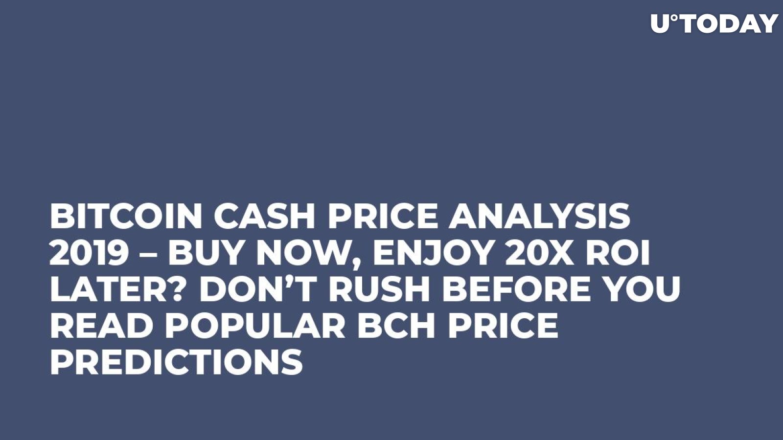 Bitcoin Cash Price Prediction for Tomorrow, Week, Month, Year, & 