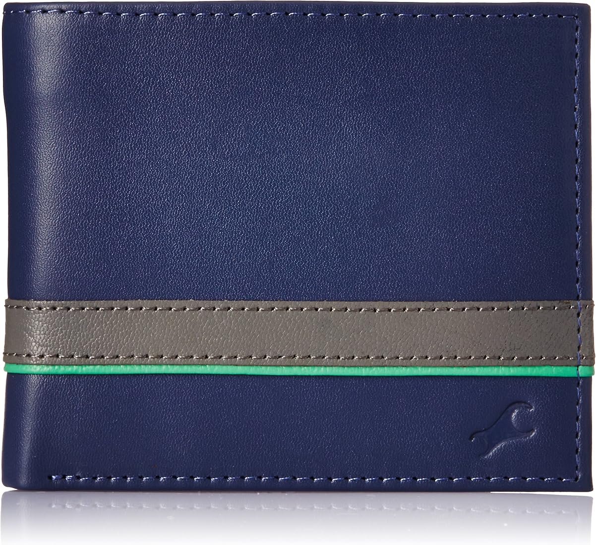 TITAN Blue Leather Bifold Wallet for Men - Price History