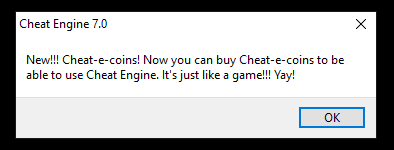 Cheat-e-coins - YAY! - FearLess Cheat Engine